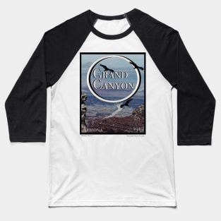 Grand Canyon Poster Baseball T-Shirt